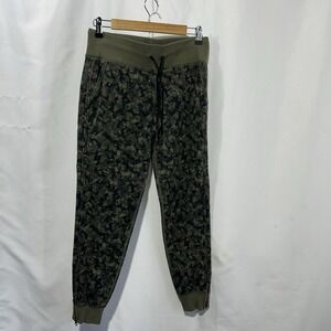 Lululemon Women's No Sweat Full Side Zip Mystic Jungle Camo Green Jogger, SZ 6